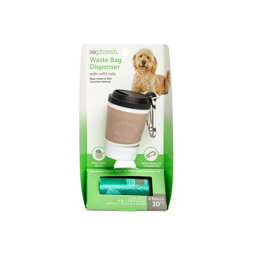 Coffee Cup Dog Waste Bag Dispenser with Refill Rolls W106