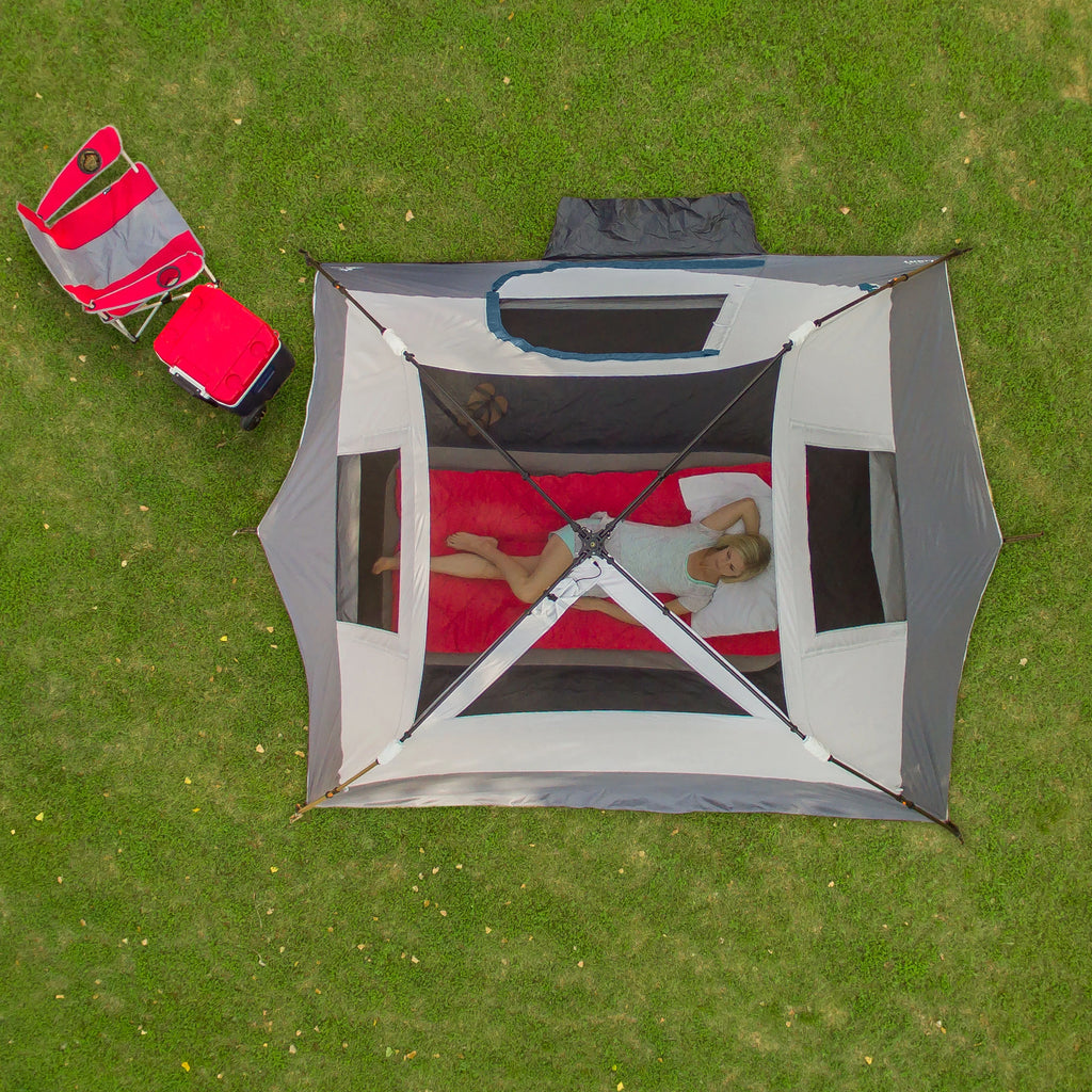 6-Person Instant Cabin Tent with LED Light D466