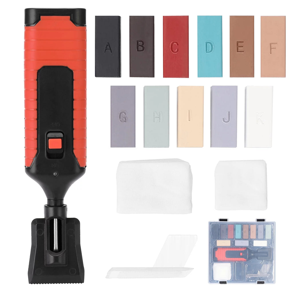 Ceramic Tile Repairing Tool Set with 11 Wax Bar T873