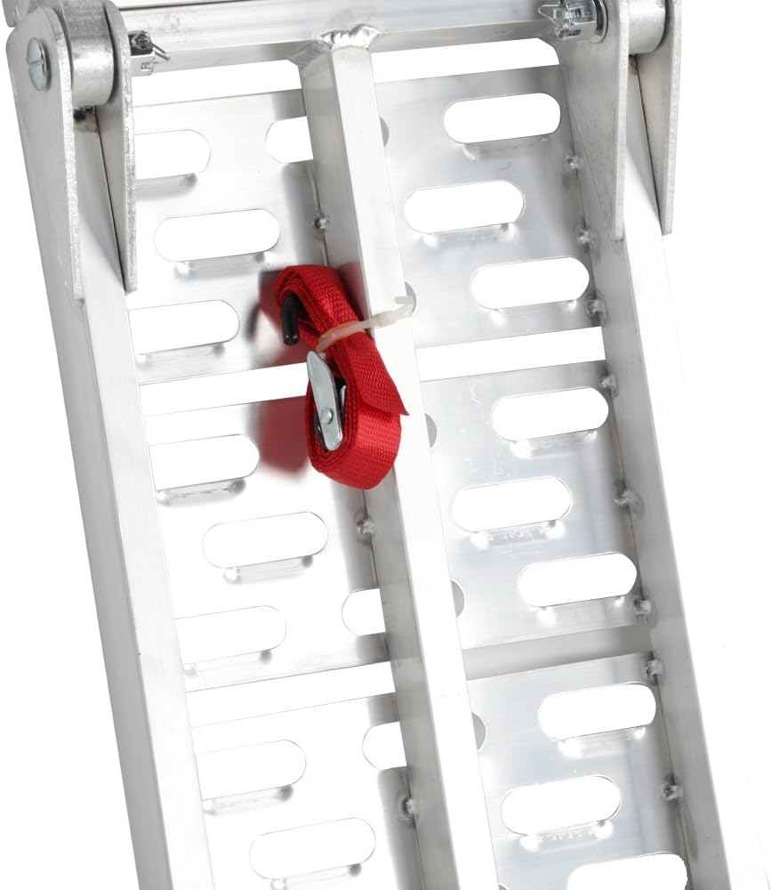 7.5 ft 1500 Lbs Folding Aluminum Loading Ramps, Set of 2 W589535
