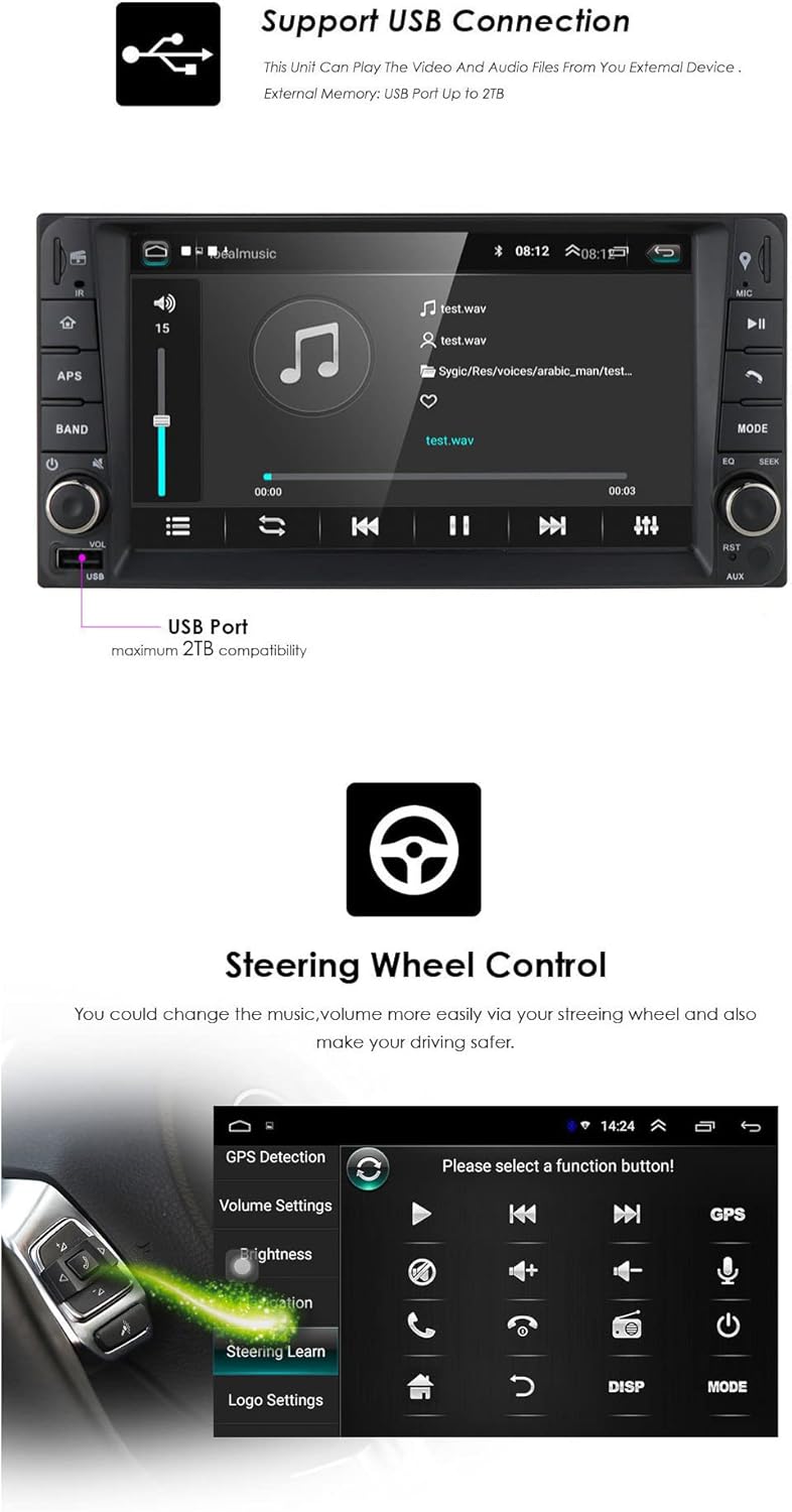 Android Car Stereo Radio Touch Screen Bluetooth D63012