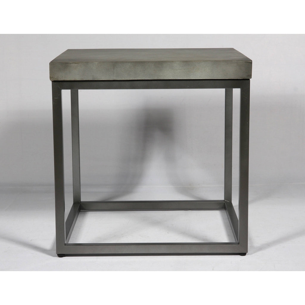 Concrete Finish End Table L971044