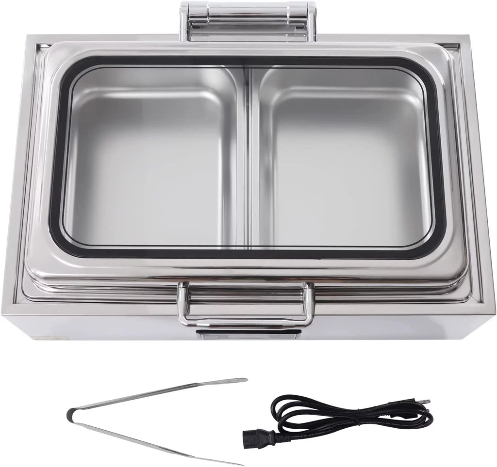 9Qt Stainless Steel Electric Chafing Dish Buffet Set D901
