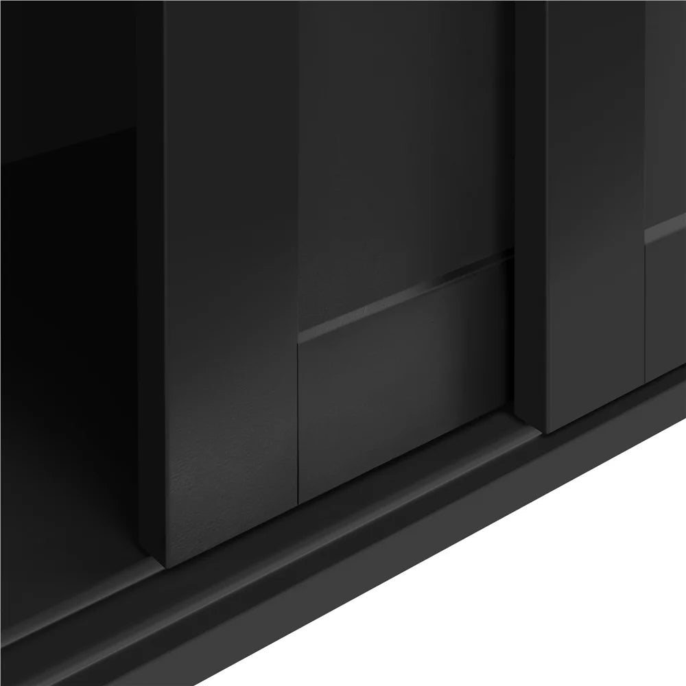 Black Sideboard Buffet Cabinet with Storage N761134