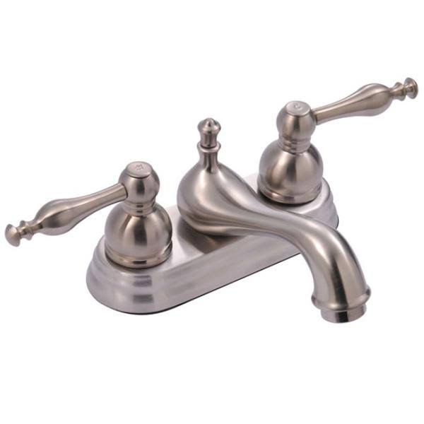 Chrome Two-Handle Centerset Lavatory Faucet with Pop-Up F654703