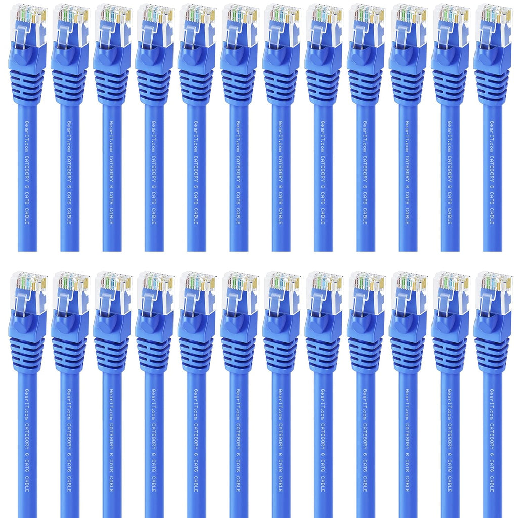 Cat 6 Ethernet Cable 5 ft 24-Pack Black S42715