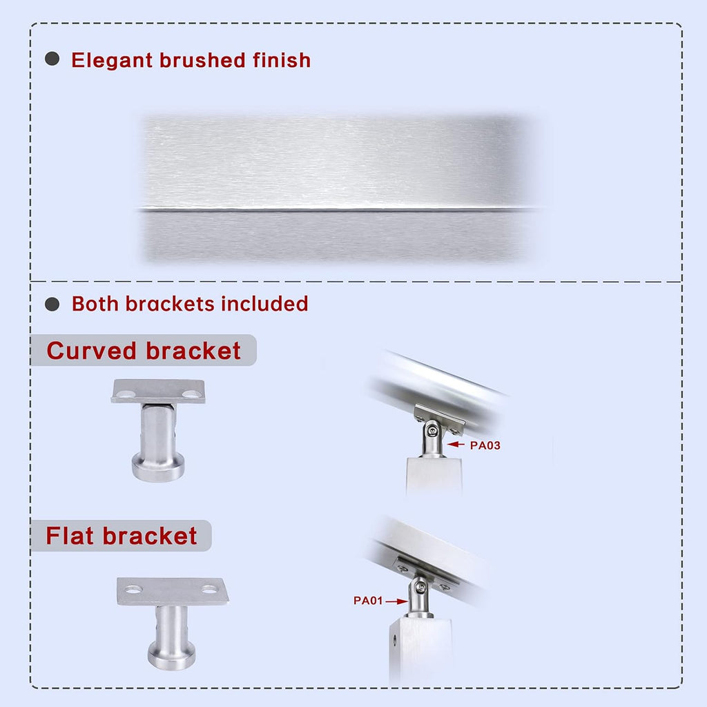 4 Pack Stainless Steel Cable Railing Post F5119
