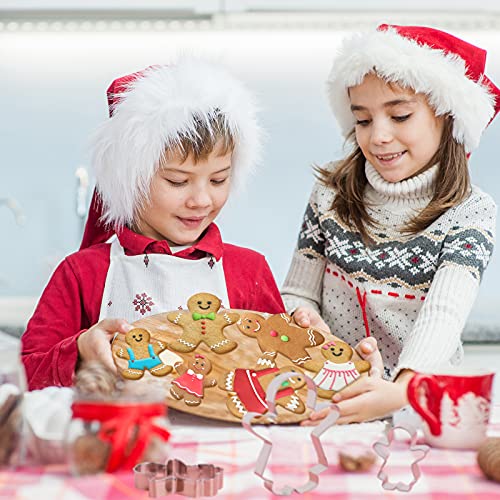 9 Pcs Stainless Steel Gingerbread Cookie Cutters O711008