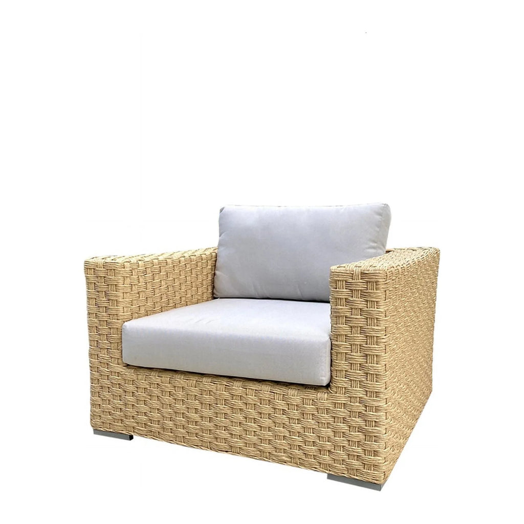 Wicker Club Chair with Cushion I181