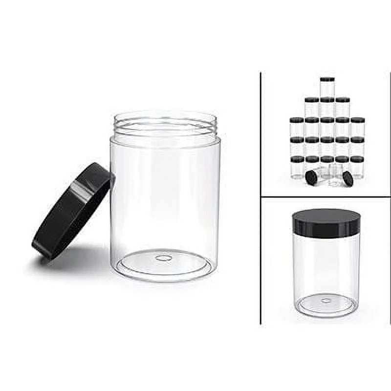 8oz BPA Free Clear Plastic Containers with Lids 30 Pack X92828