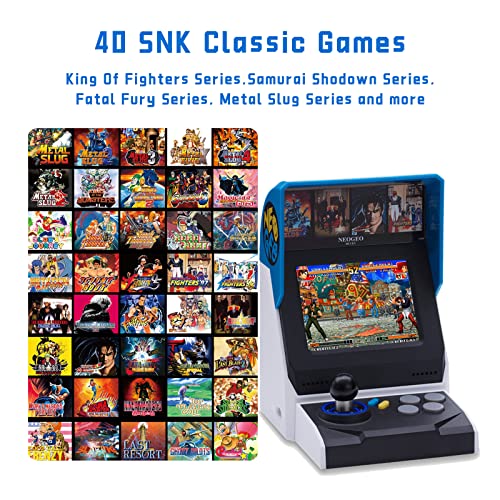 NEOGEO Mini Arcade with 40 Pre-Loaded Games W1350