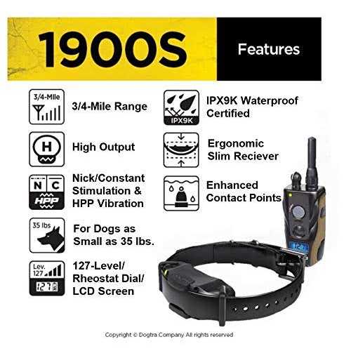 Black 1 Mile Remote Trainer J596