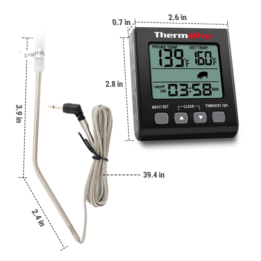 Digital Meat Thermometer with Backlight and Kitchen Timer K471046