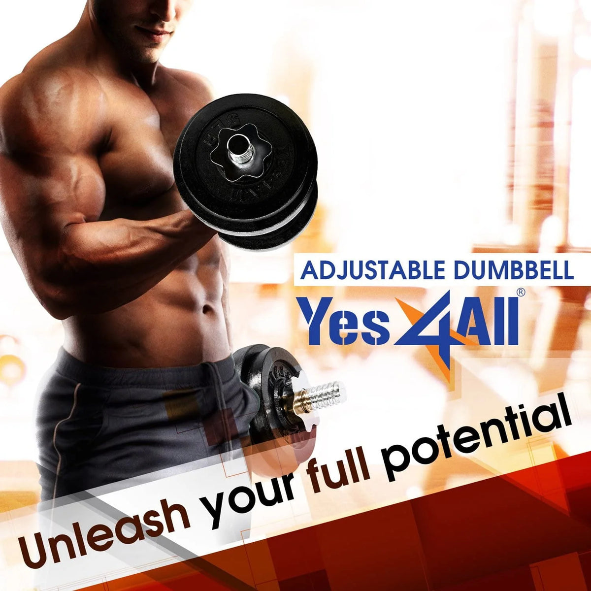 Adjustable Cast Iron Dumbbell Weight Set Pair T897