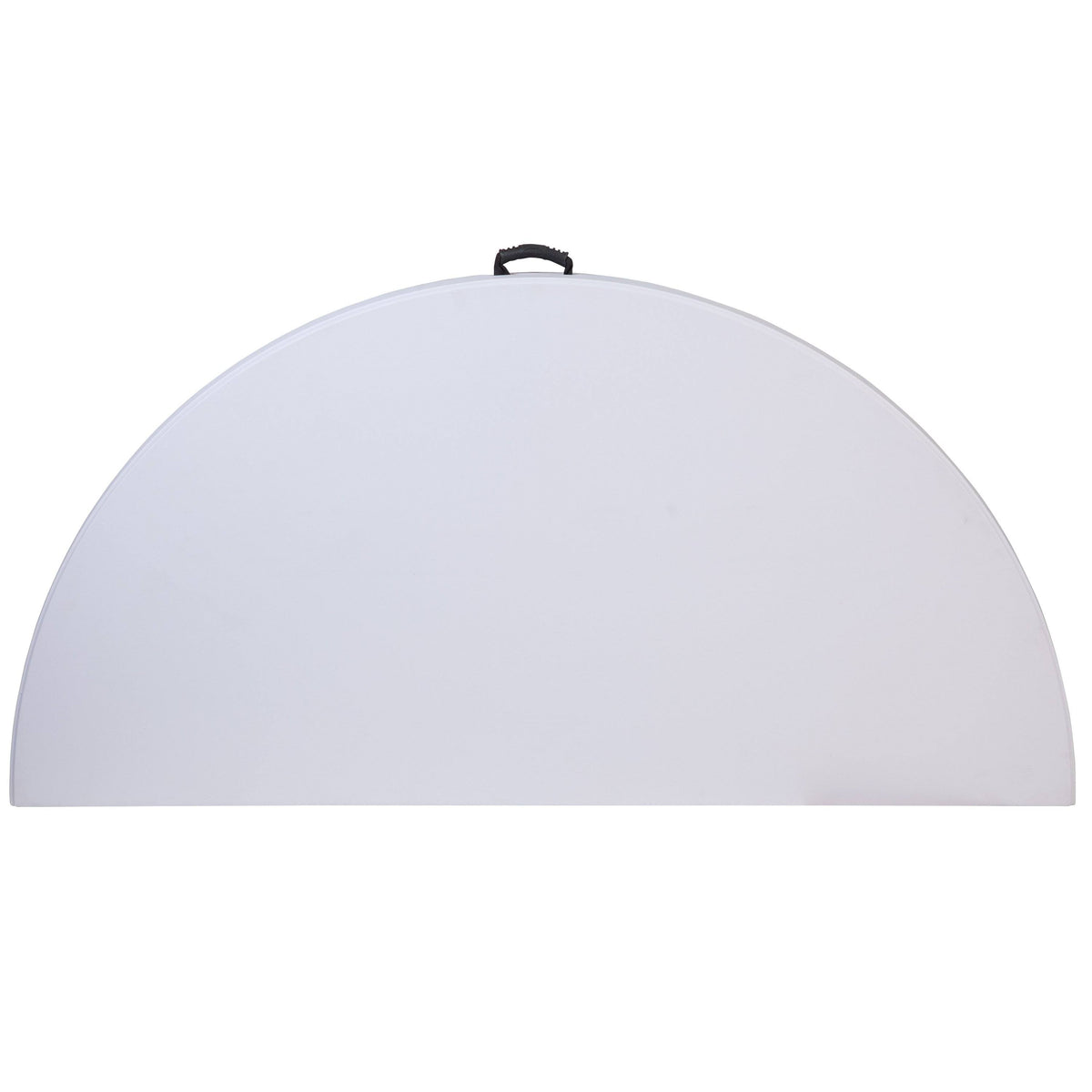 71x22 Round White Plastic Folding Table with Carrying Handle A7317