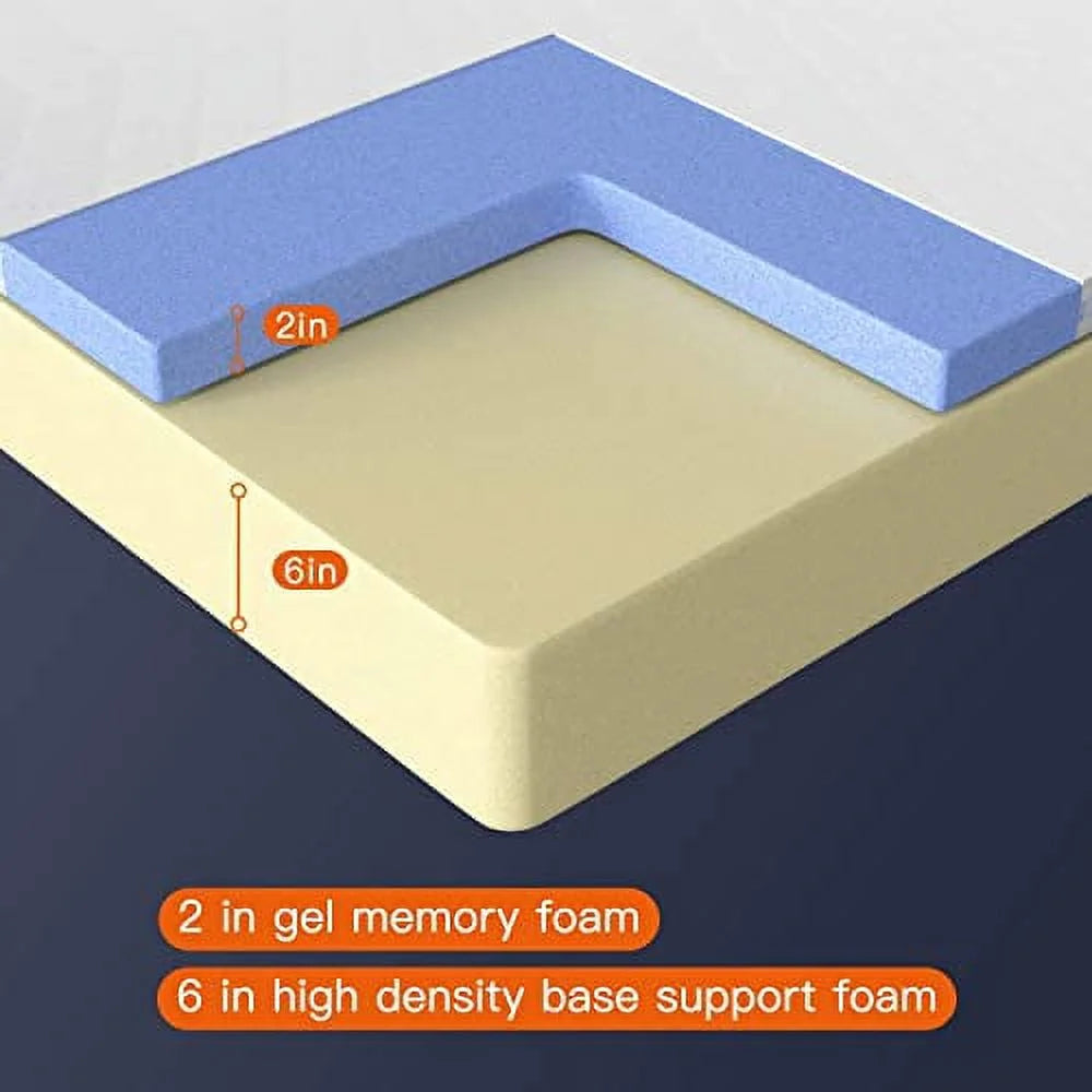 8 Inch Full Gel Memory Foam Mattress Q75015