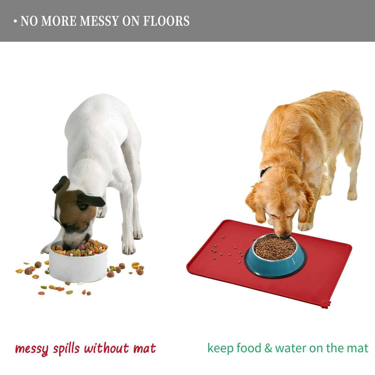 Silicone Dog Cat Bowl Mat Waterproof L9056
