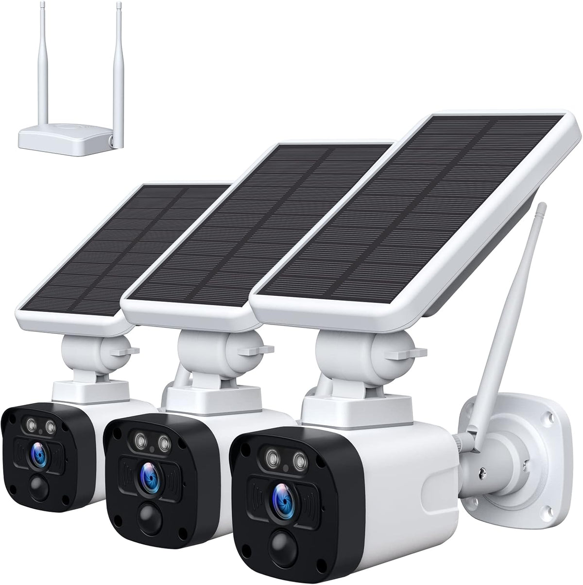 Wireless Solar Security Camera System with 3MP Night Vision V11413