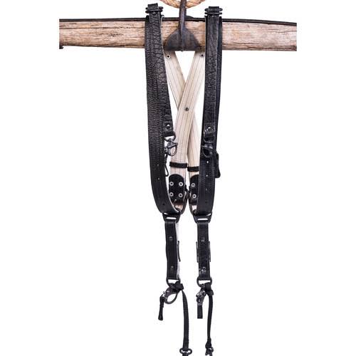 Black Leather Three-Camera Harness Z80289