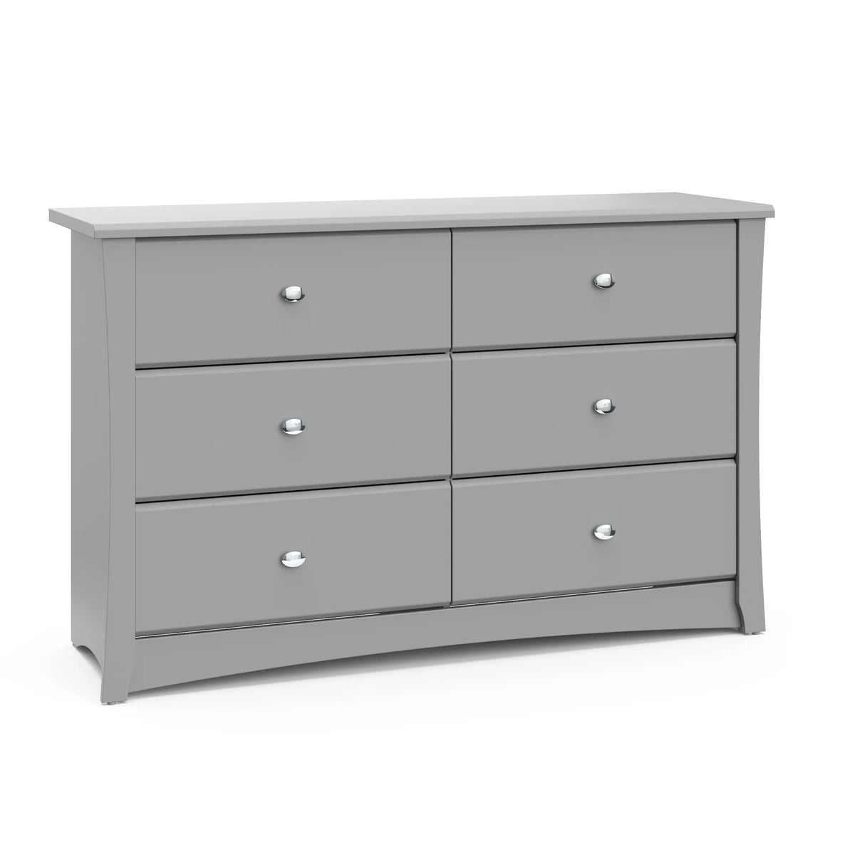 White 6 Drawer Double Dresser B353341
