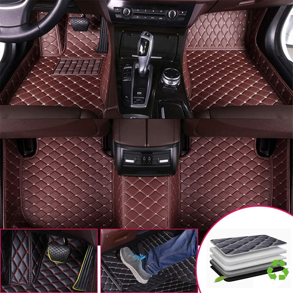 Custom Car Floor Mats for Mini Cooper R56 2door 2007-2013 Black Beige S491098