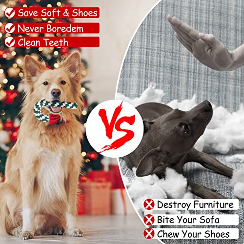 16 Pieces Christmas Dog Rope Toys L3497