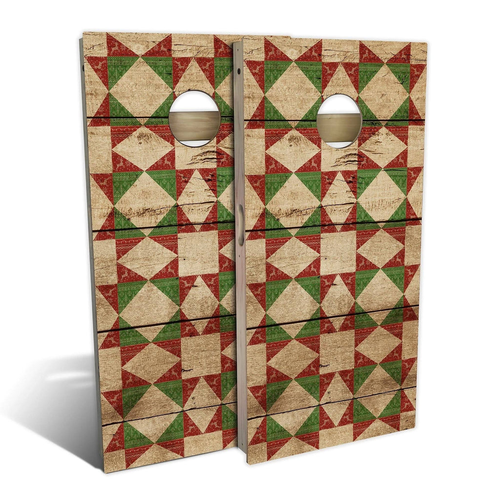 Red Christmas Cornhole Set with Carrying Case I545