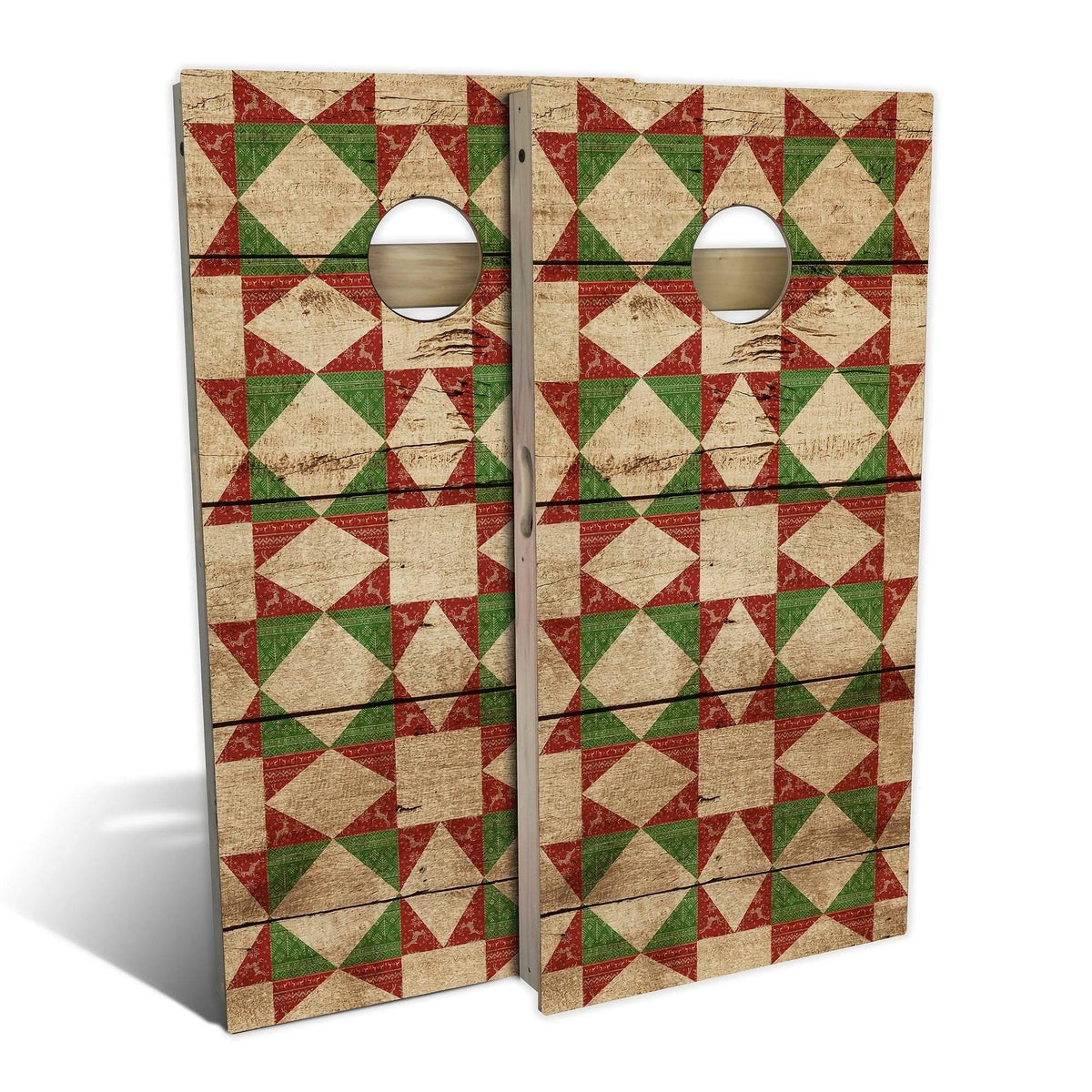 Red Christmas Cornhole Set with Carrying Case I545