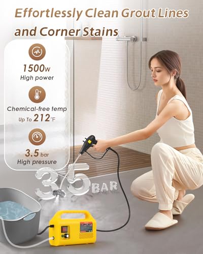 1500W Handheld Portable Pressurized Steam Cleaner U934748