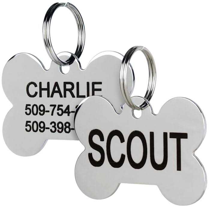Stainless Steel Personalized Dog ID Tag A881