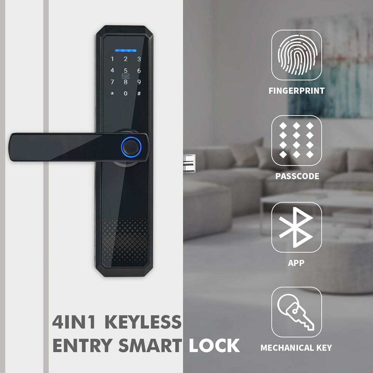Electronic Door Lock with Keyless Entry Touchscreen Keypad K5511