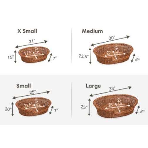 Wicker Dog Bed Basket L474180