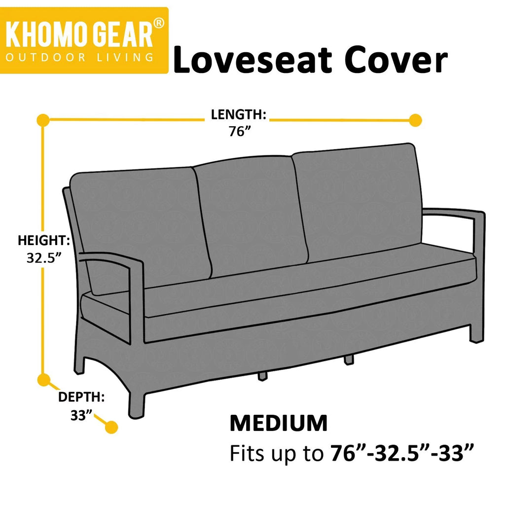 Black Outdoor Sofa Cover K501933