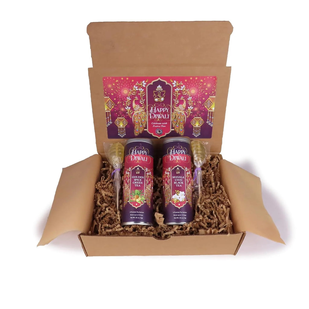 Gift Box with 2 Gourmet Teas, 2 Stirrers, 12 Sachets Z582726