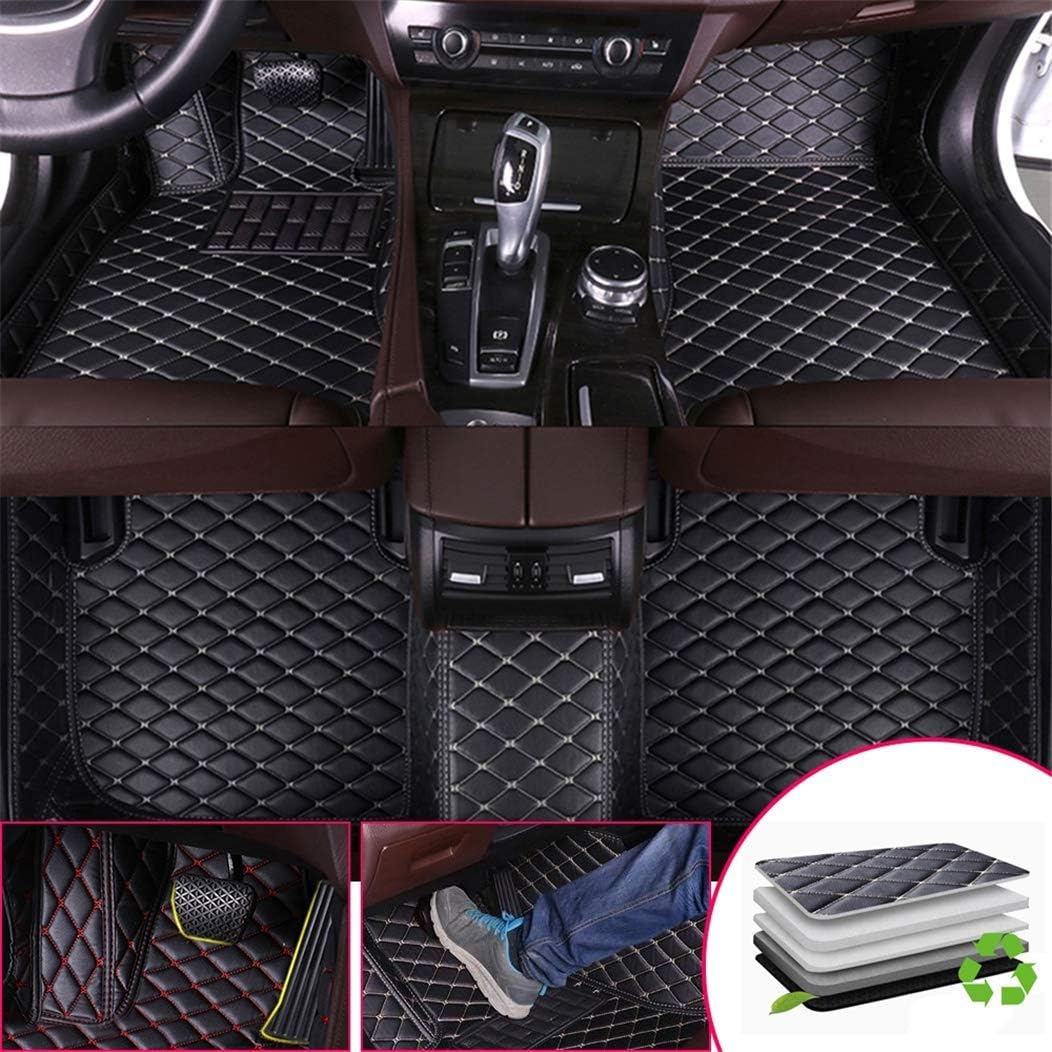 Custom Car Floor Mats for Mini Cooper R56 2door 2007-2013 Black Beige S491098