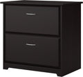 Espresso Oak 2 Drawer Lateral File Cabinet J56479