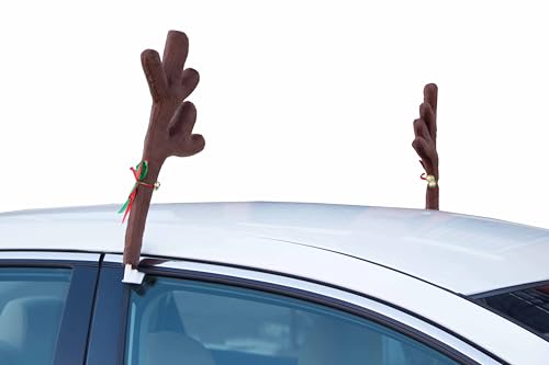 17” Reindeer Christmas Car Antlers with Jingle Bells & Nose C576
