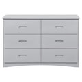Gray 6 Drawer Wood Dresser H8108