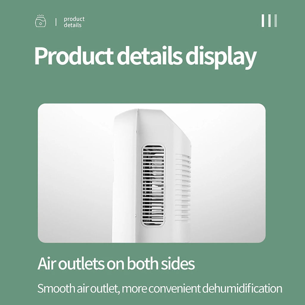 2.5L Water Tank Dehumidifier with Drain Hose D3078