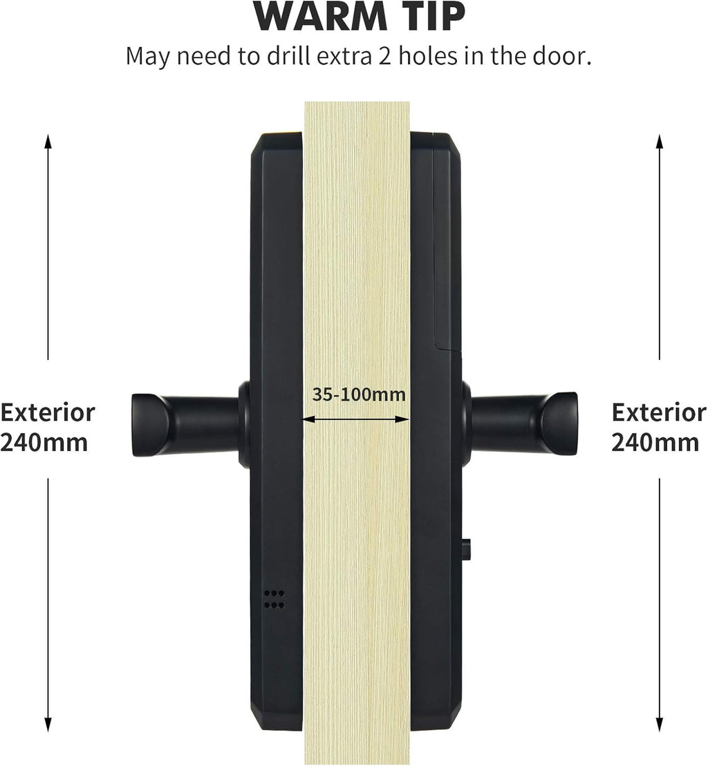 Electronic Door Lock with Keyless Entry Touchscreen Keypad K5511