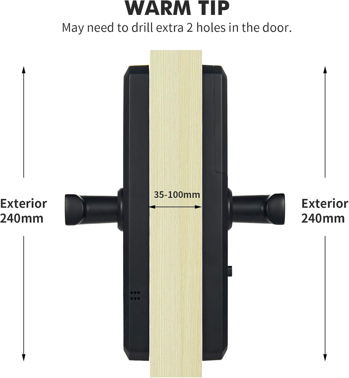 Electronic Door Lock with Keyless Entry Touchscreen Keypad K5511