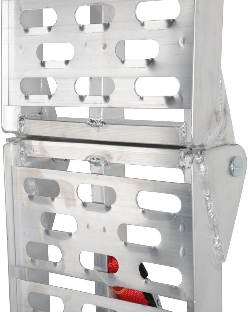 7.5 ft 1500 Lbs Folding Aluminum Loading Ramps, Set of 2 W589535