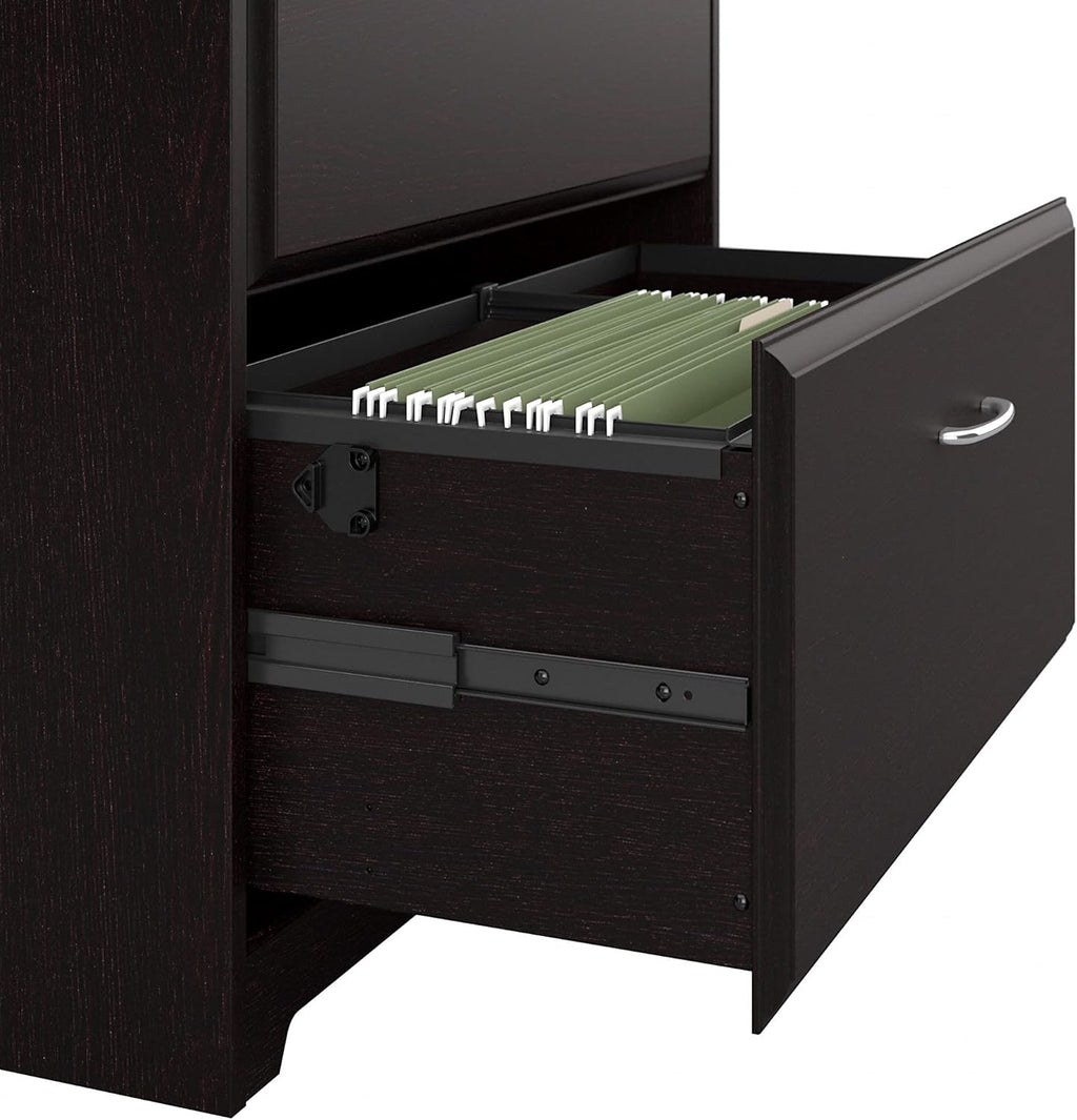Espresso Oak 2 Drawer Lateral File Cabinet J56479