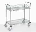 2 Shelf Utility Cart with Polyurethane Casters A300