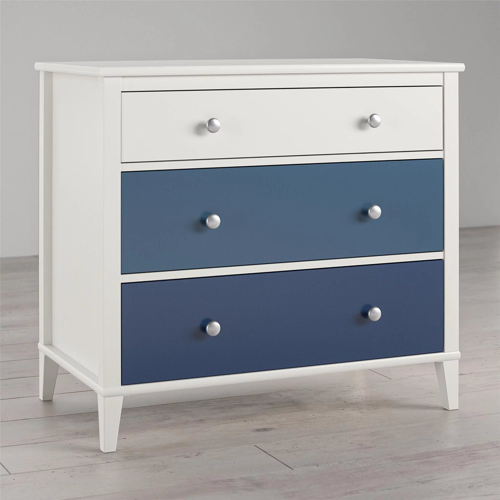 White 3 Drawer Dresser R135