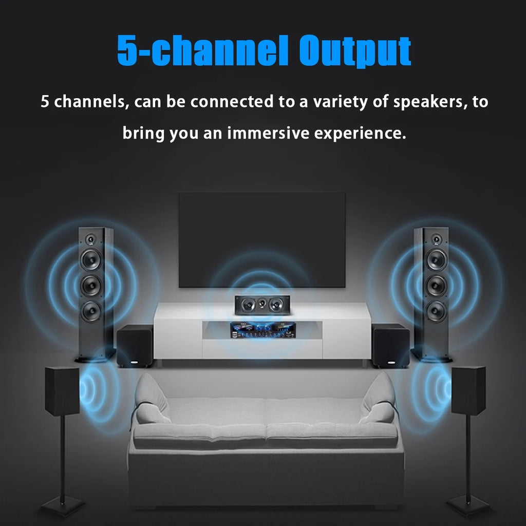 4000W Bluetooth Surround Sound Audio Power Amplifier N5262