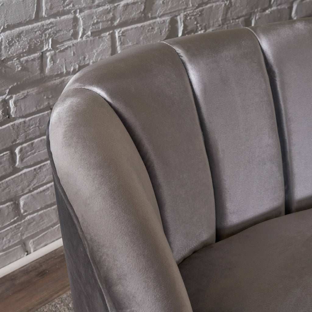 Modern Velvet Club Chairs, Set of 2, Cobalt Blue W149782