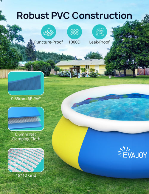 15ft 35in Above Ground Pool with Filter Pump, Ground Cloth and Cover O5153