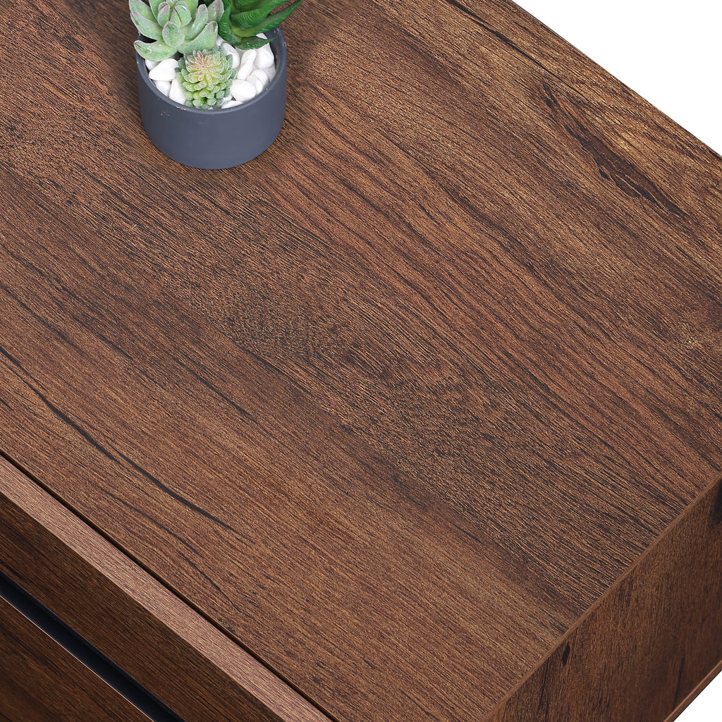 Brown TV Stand with Drawers S6089
