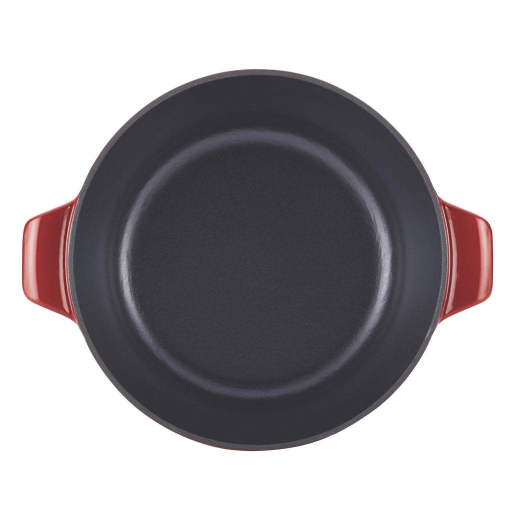 5-Quart Covered Round Cast Iron Braiser P2725